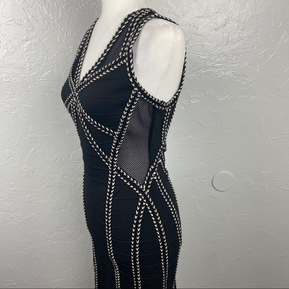 Fab’rik black bodycon cocktail mini dress size Medium - Picture 6 of 8